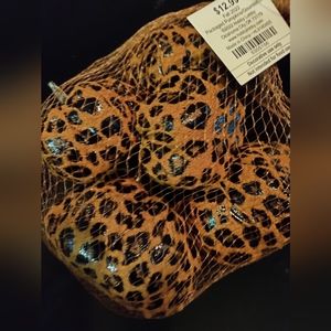Decorative leopard pumpkins